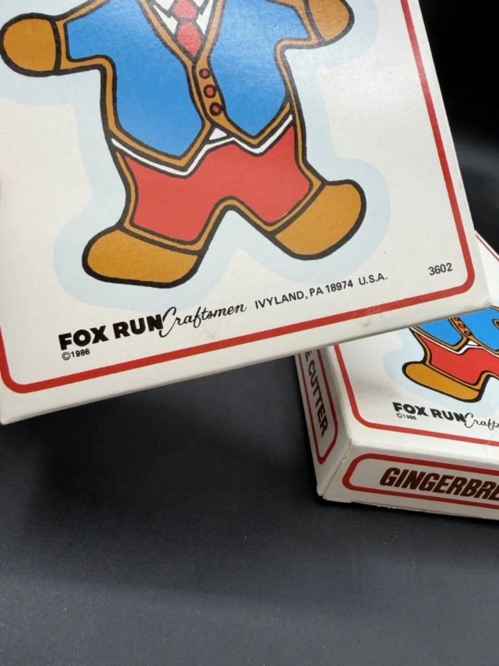 1986 Run Fox Gingerbread House Boy Cookie Cutter Christmas Vintage Lot Of 4